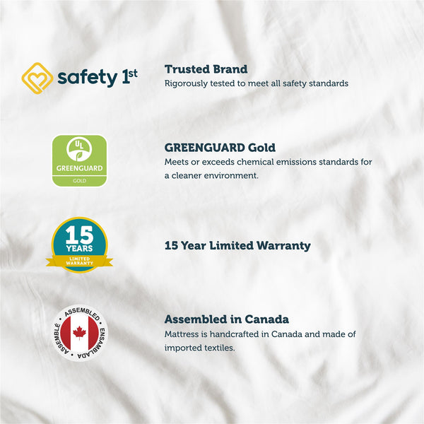 Ameriwood Home Safety 1st Tranquil Dreams Crib And Toddler Bed Mattress