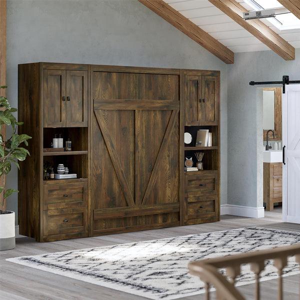 Ameriwood Home Signature Sleep Farmington Murphy Bed With Cabinets