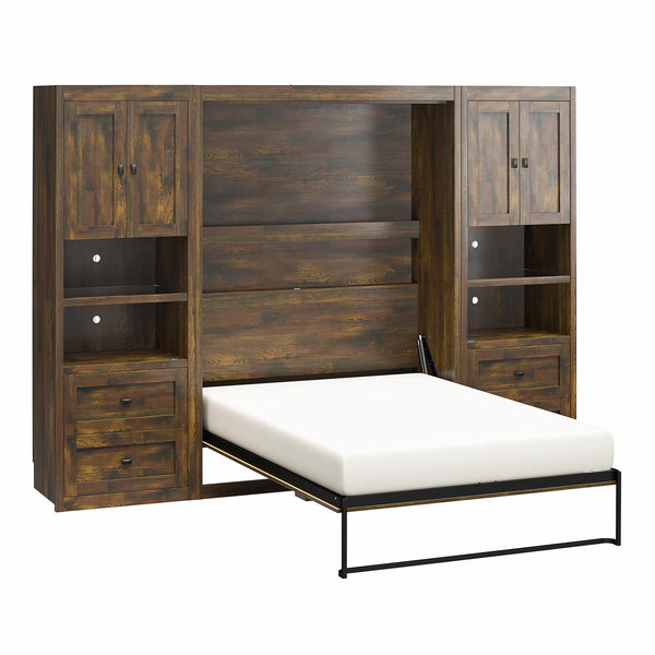 Ameriwood Home Signature Sleep Farmington Murphy Bed With Cabinets