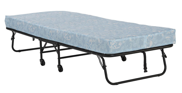 ameriwood home Signature Sleep Folding Cot Guest Bed with 4" Mattress