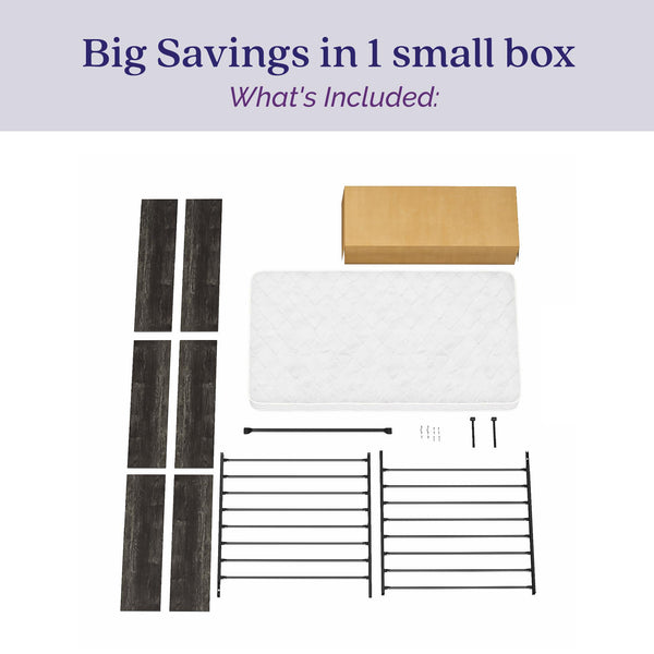 Ameriwood Home Signature Sleep Magnus Twin Size Bed And Mattress Set