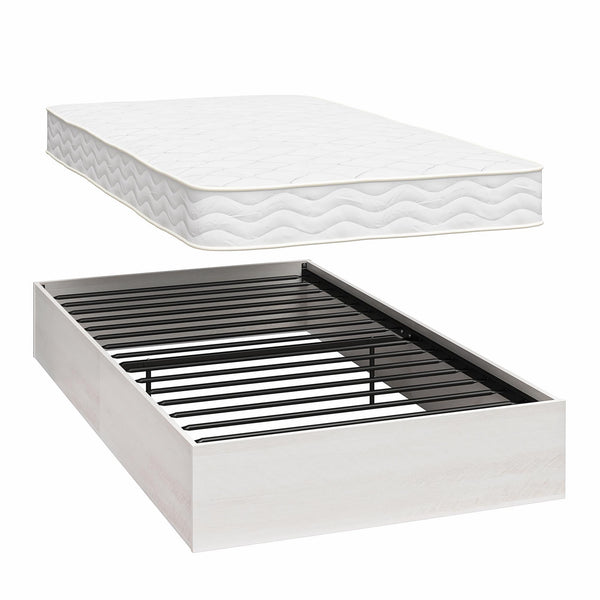 ameriwood home Signature Sleep Magnus Twin Size Bed and Mattress Set