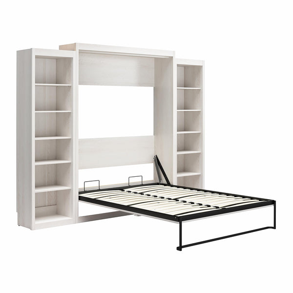 Ameriwood Home Signature Sleep Paramount Murphy Bed With Bookcase Cabinets