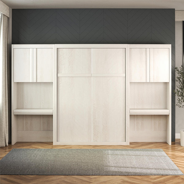 Ameriwood Home Signature Sleep Paramount Murphy Bed With Desk Cabinets