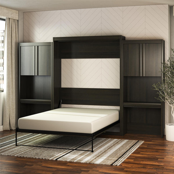 Ameriwood Home Signature Sleep Paramount Murphy Bed With Desk Cabinets