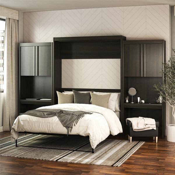 ameriwood home Signature Sleep Paramount Murphy Bed with Desk Cabinets
