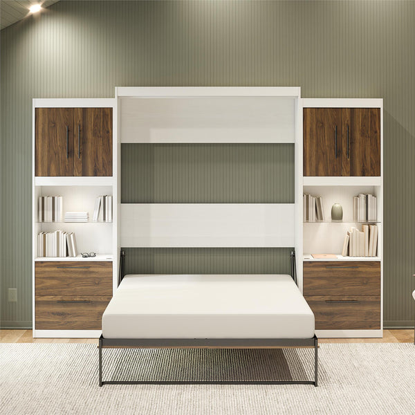 Ameriwood Home Signature Sleep Pinnacle Murphy Bed With Cabinets
