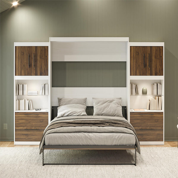 Ameriwood Home Signature Sleep Pinnacle Murphy Bed With Cabinets