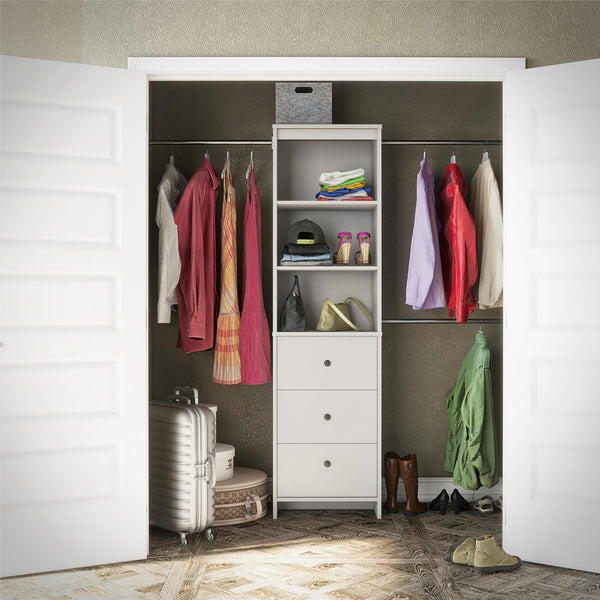 Ameriwood Home Systembuild Evolution Beckett Closet Storage Organizer
