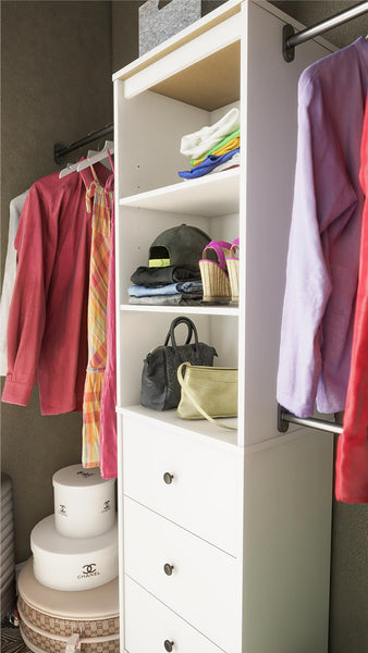 Ameriwood Home Systembuild Evolution Beckett Closet Storage Organizer