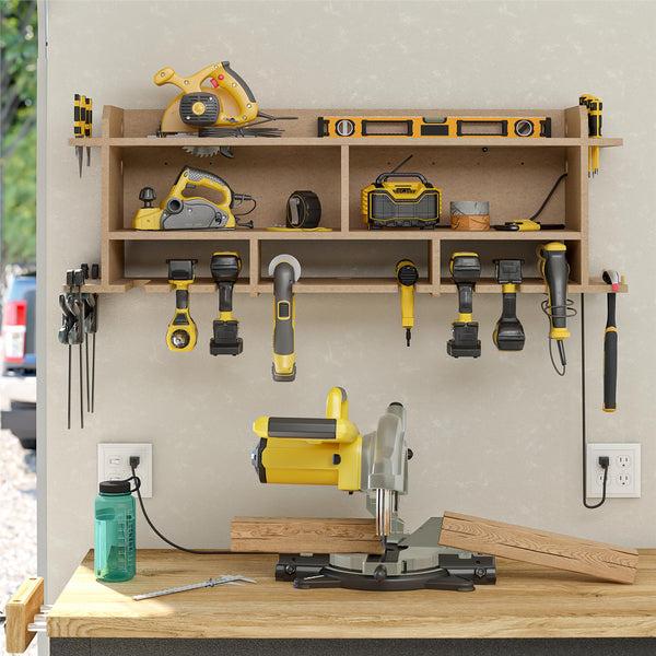 Ameriwood Home Systembuild Evolution Benford 48" Extra Wide Wall Mount Tool Organizer