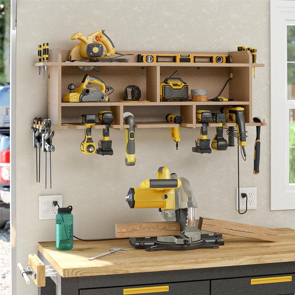 Ameriwood Home Systembuild Evolution Benford 48" Extra Wide Wall Mount Tool Organizer