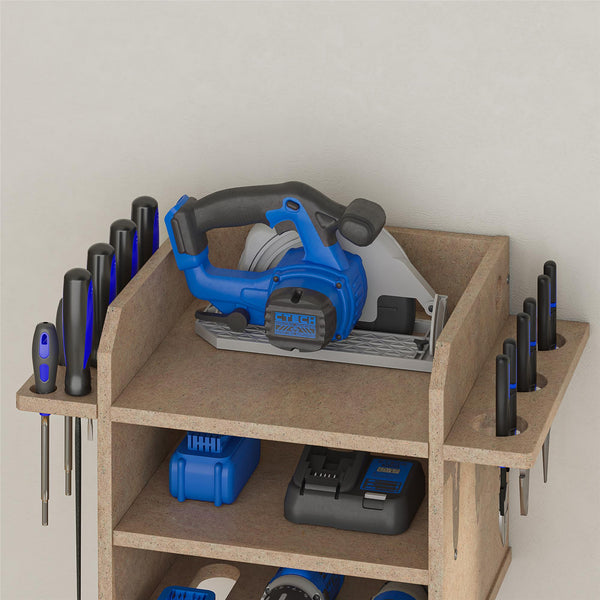 Ameriwood Home Systembuild Evolution Benford Hanging Wall Mount Tool Organizer