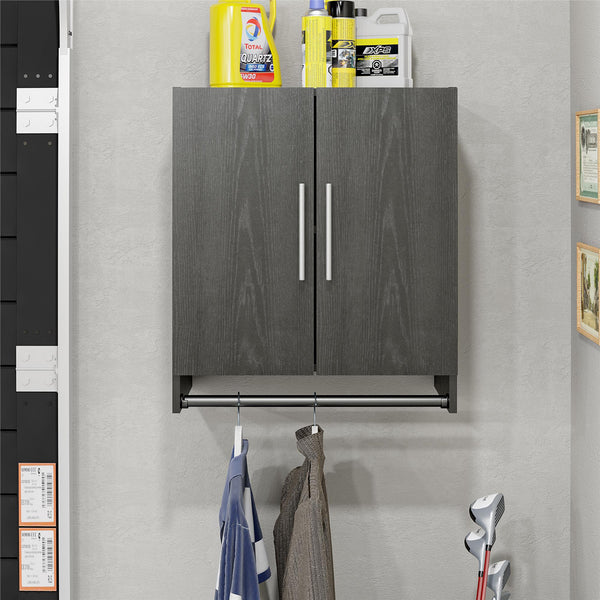 Ameriwood Home Systembuild Evolution Camberly 2 Door Wall Cabinet With Hanging Rod