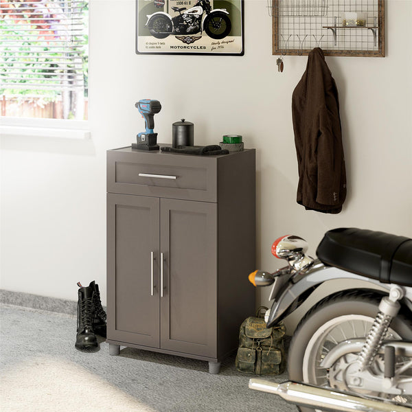 Ameriwood Home Systembuild Evolution Camberly Framed 2 Door/1 Drawer Storage Cabinet