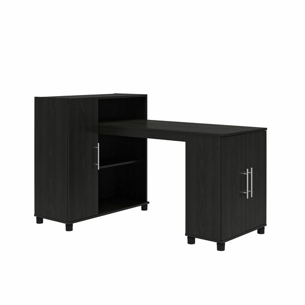 ameriwood home Systembuild Evolution Camberly Hobby and Craft Desk with Storage Cabinet