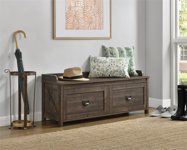 Ameriwood Home Systembuild Evolution Farmington Entryway Storage Bench