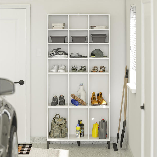 Ameriwood Home Systembuild Evolution Flex Athletic Shoe Storage Cabinet For Boots & Tennis Shoes