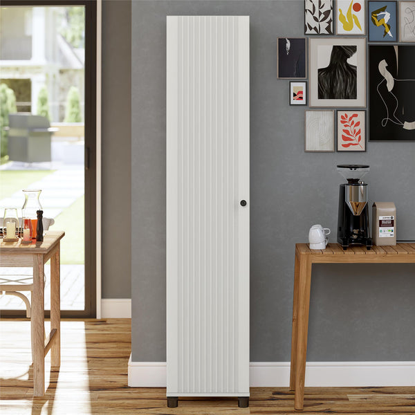 Ameriwood Home Systembuild Evolution Kendall Fluted 16" Wide 1 Door Storage Cabinet