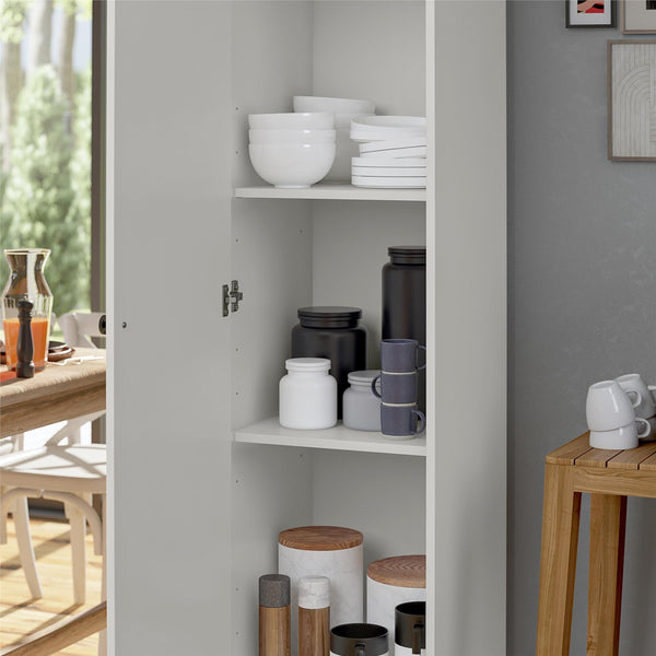 Ameriwood Home Systembuild Evolution Kendall Fluted 16" Wide 1 Door Storage Cabinet