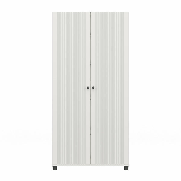 ameriwood home Systembuild Evolution Kendall Fluted 36" Wide 2 Door Storage Cabinet