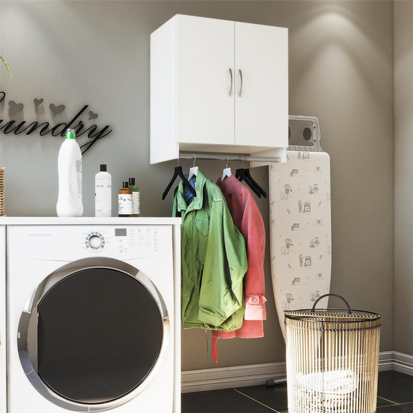 Ameriwood Home Systembuild Evolution Lory 2 Door Wall Cabinet With Hanging Rod