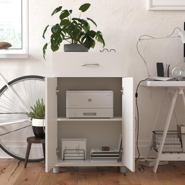 Ameriwood Home Systembuild Evolution Lory 24" 1 Drawer/2 Door Base Storage Cabinet