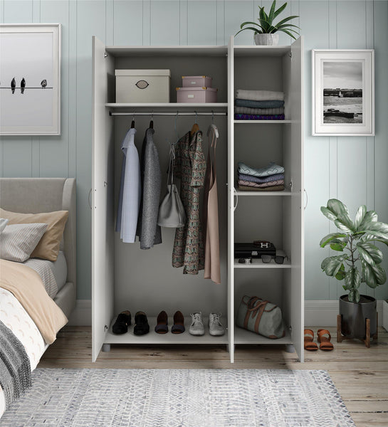 Ameriwood Home Systembuild Evolution Lory Framed 3 Door Wardrobe