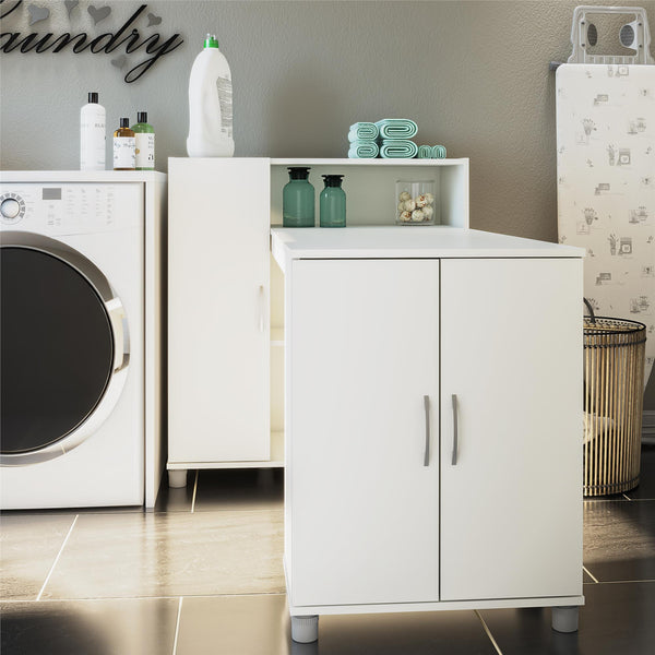 Ameriwood Home Systembuild Evolution Lory Hobby And Craft Desk With Storage Cabinet