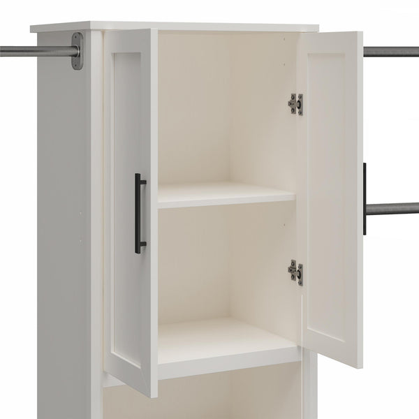Ameriwood Home Systembuild Evolution Luxe 2-Door/2-Drawer Closet Tower With 3 Adjustable Clothing Rods
