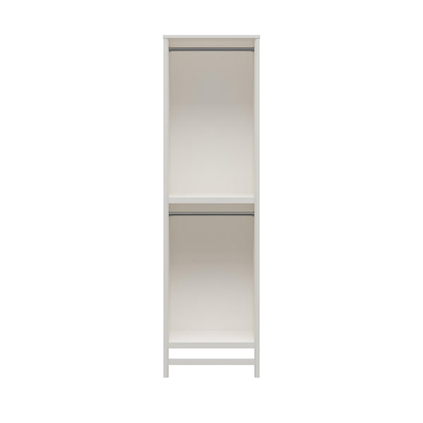 ameriwood home Systembuild Evolution Luxe 2-Shelf Double Clothing Rod Closet Tower