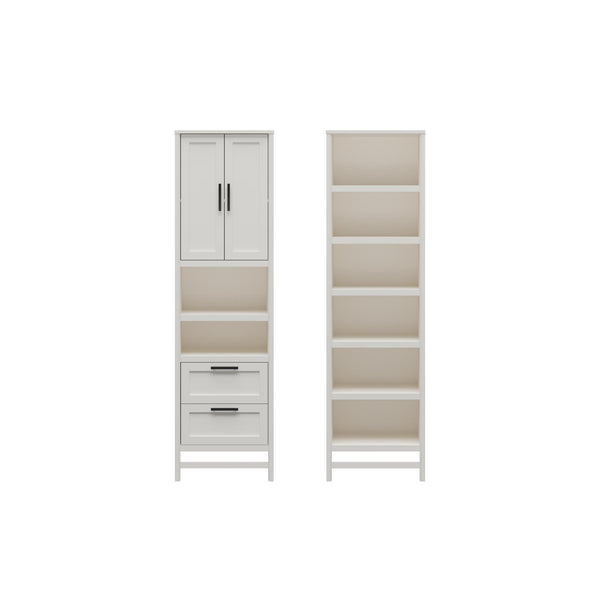 ameriwood home Systembuild Evolution Luxe Wardrobe Closet Organizer 2-Piece Bundle