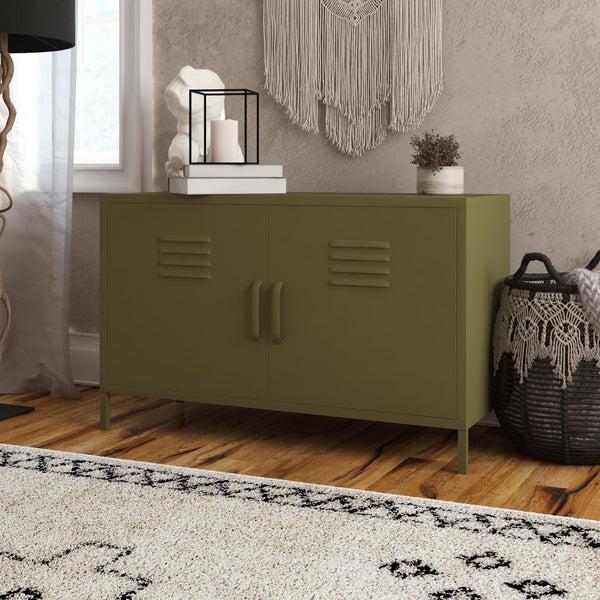 Ameriwood Home Systembuild Evolution Mission District 2 Door Metal Locker Accent Cabinet