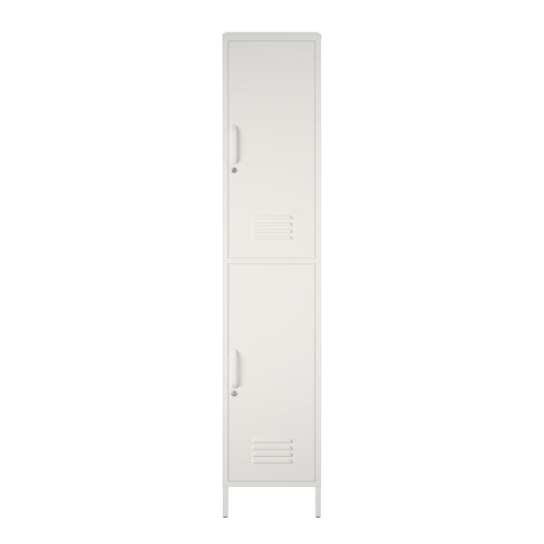 ameriwood home Systembuild Evolution Mission District 2 Door Metal Locker Accent Cabinet