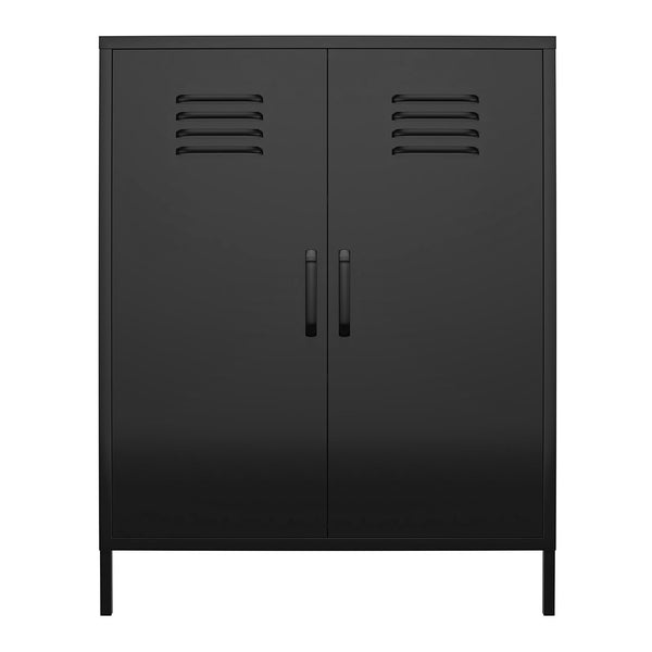 ameriwood home Systembuild Evolution Mission District 2 Door Metal Locker Accent Cabinet