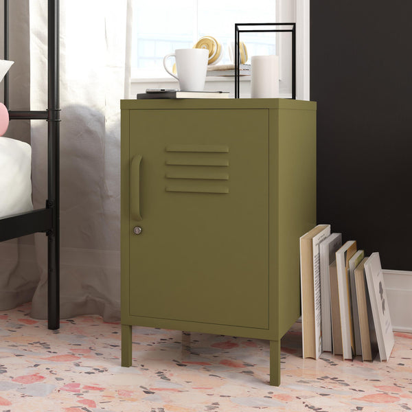 Ameriwood Home Systembuild Evolution Mission District Metal Locker End Table