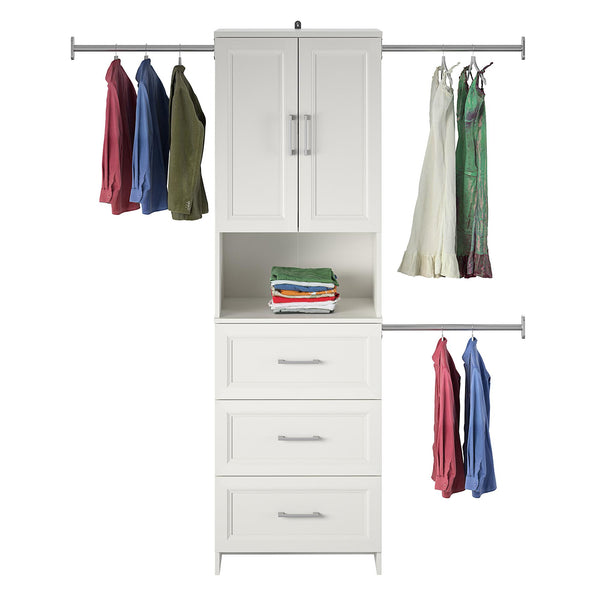 Ameriwood Home Systembuild Evolution Nevaeh Ridge 3 Drawer Closet Storage