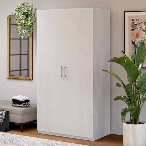 Ameriwood Home Systembuild Evolution Perry Park Modular Extra Wide Wardrobe With Open Shelves