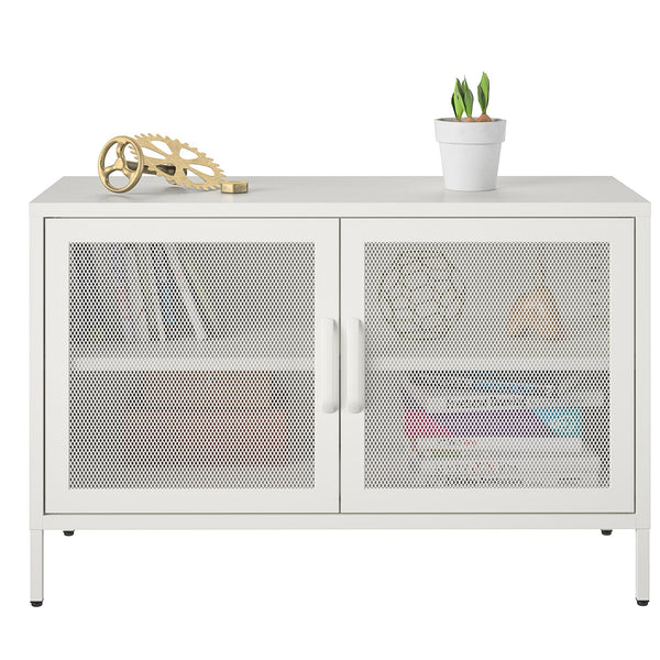 ameriwood home Systembuild Evolution Sunset District 2 Door Storage Cabinet-Mesh Metal Locker