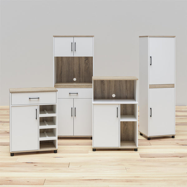 Ameriwood Home SystemBuild Evolution Whitmore 2 Door Kitchen Pantry Cabinet