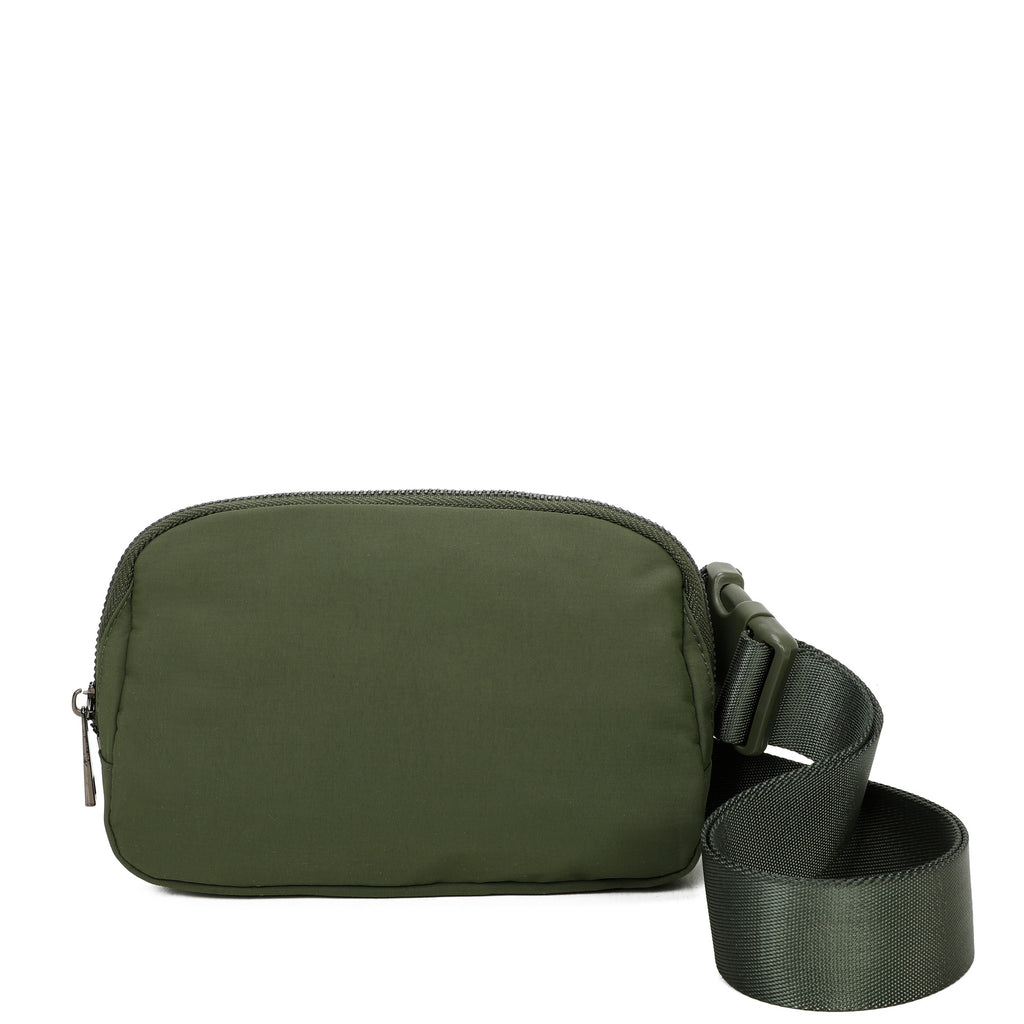 ampere creations Adelaide's Water Repellent Nylon Belt Fanny Bag - Army Green