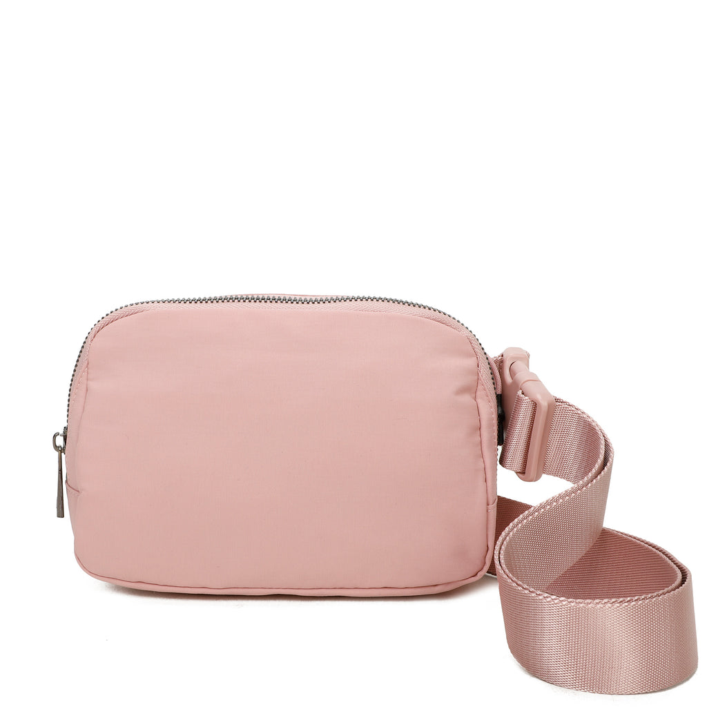 ampere creations Adelaide's Water Repellent Nylon Belt Fanny Bag - Pink