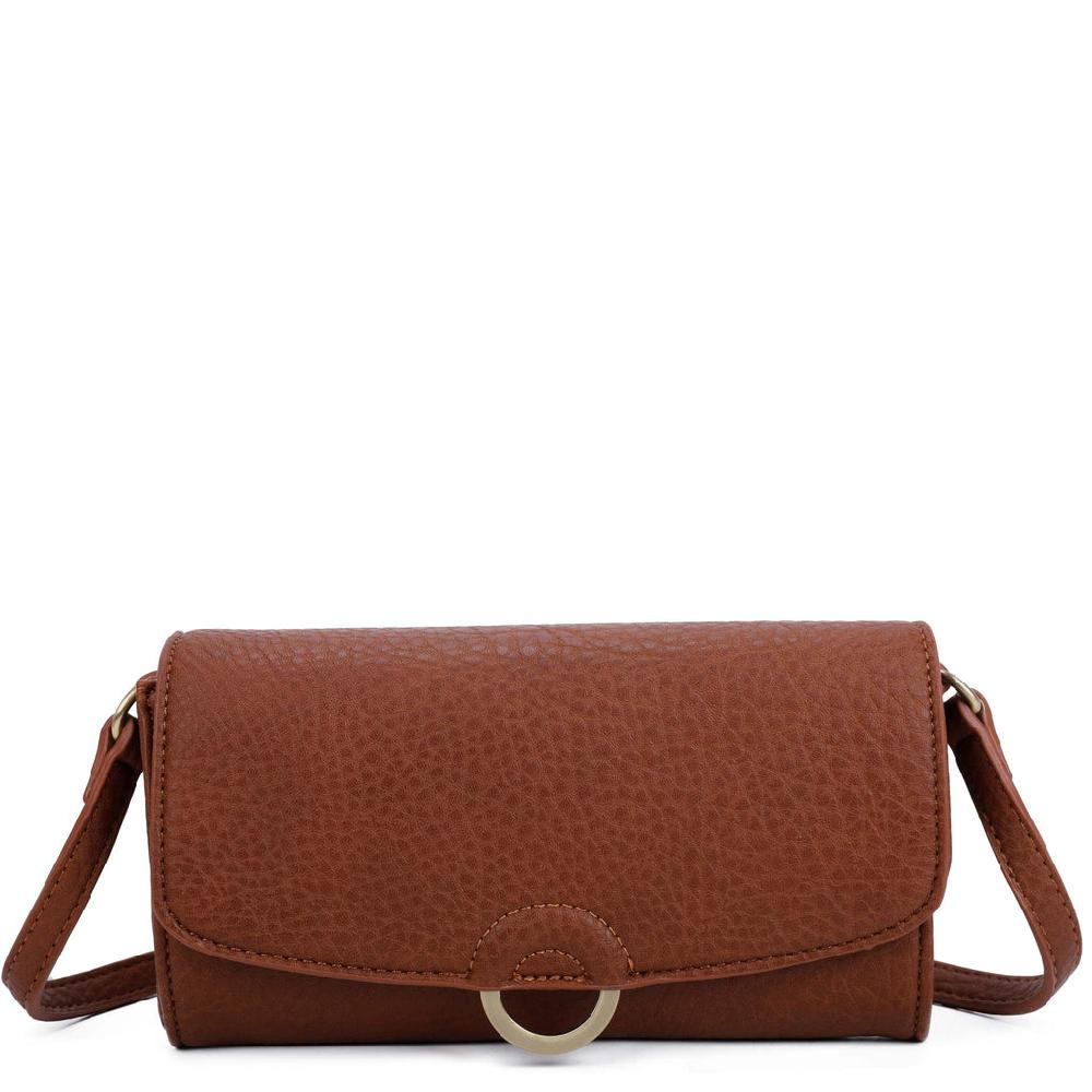 ampere creations Agnes Wallet Crossbody - Milk Chocolate