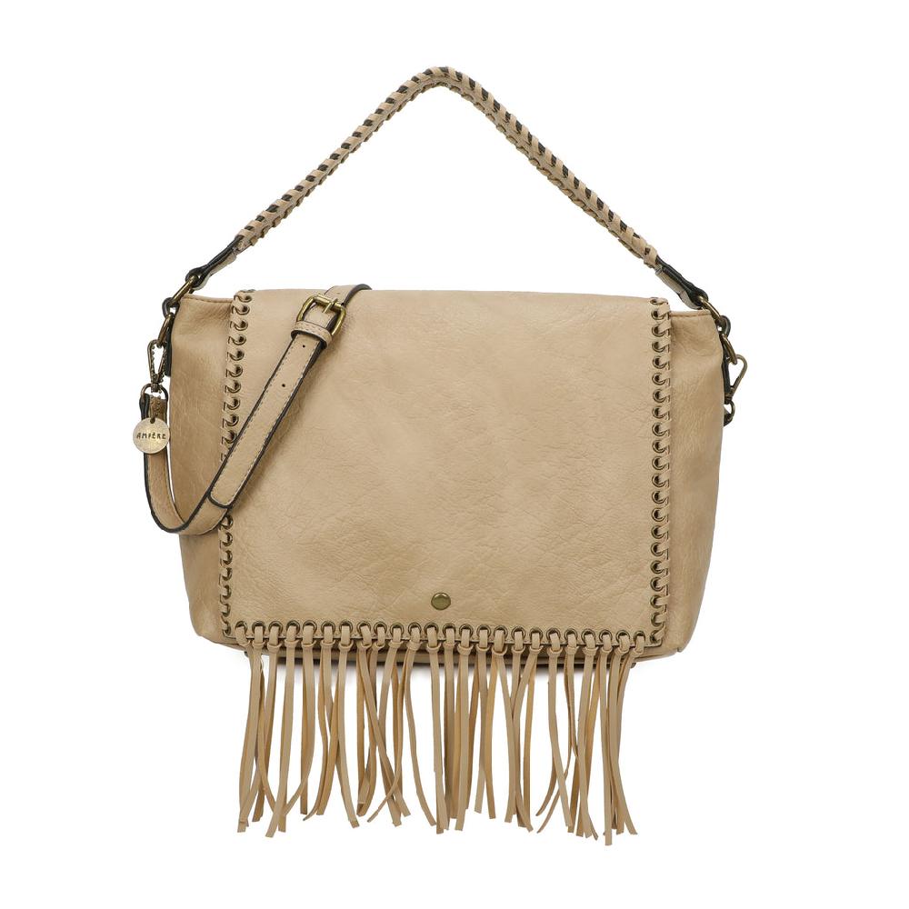 ampere creations Lacey Fringe Messenger - Tan