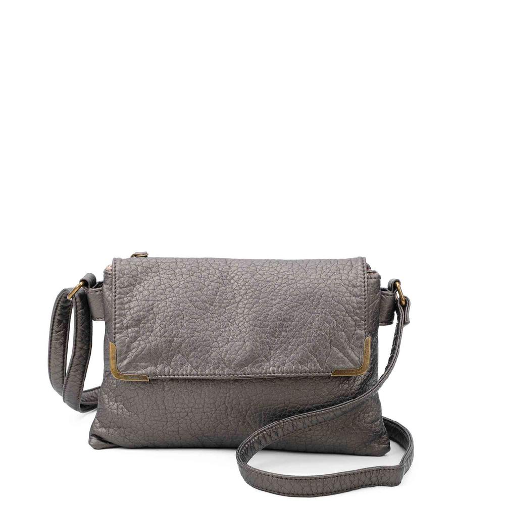 ampere creations Paige Crossbody - Dark Silver