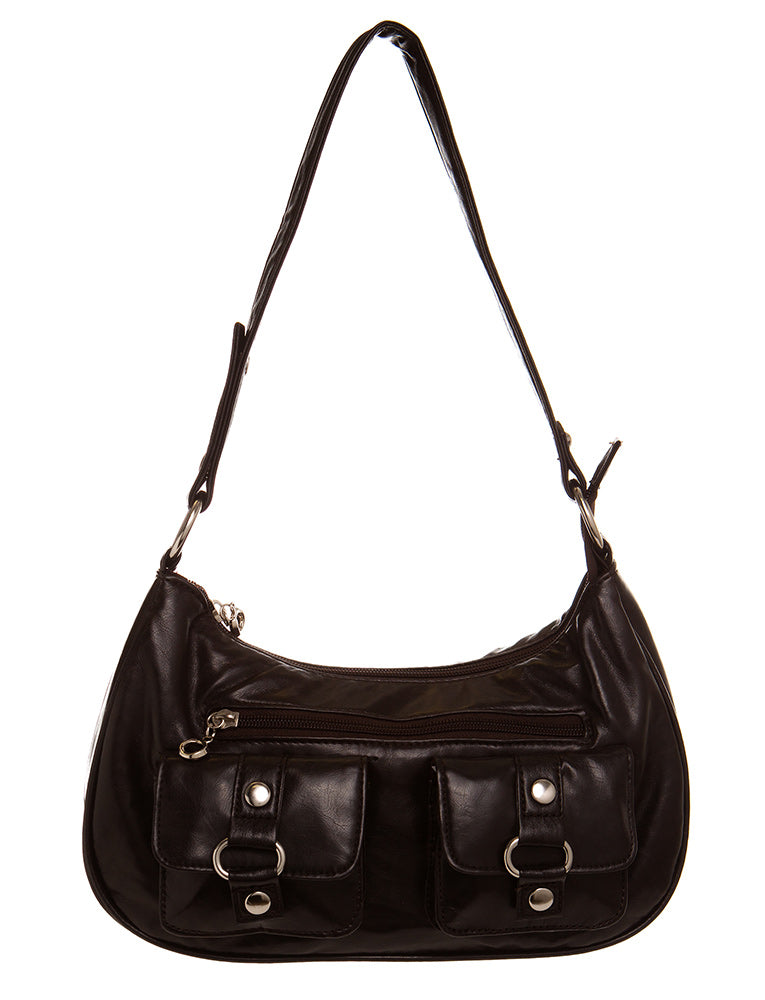 ampere creations Saddie Satchel - Chocolate Brown