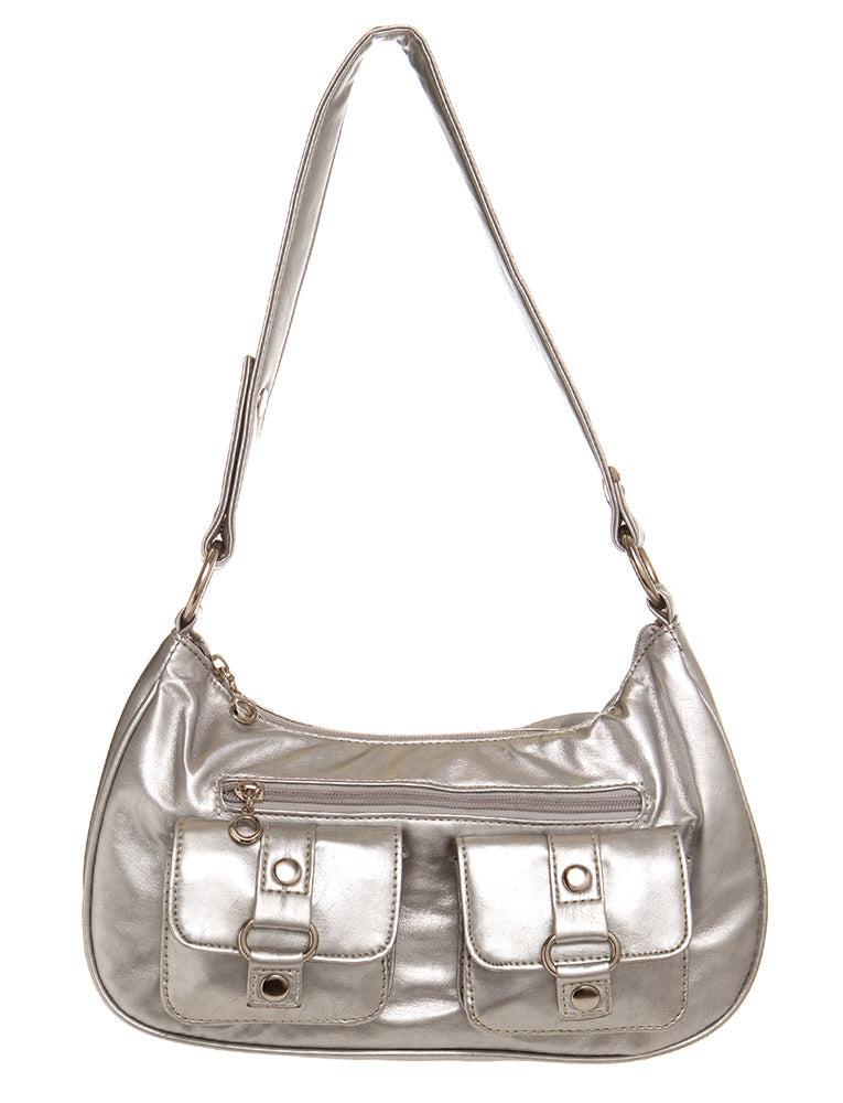 ampere creations Saddie Satchel - Silver