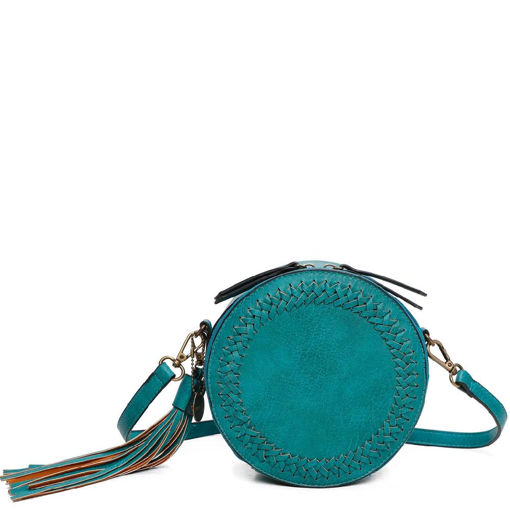 ampere creations Suzie Round Crossbody - Teal