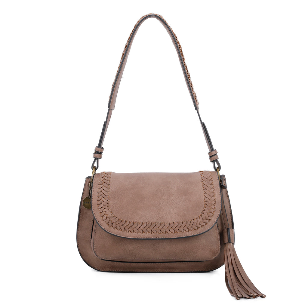 ampere creations The Alice Saddle - Shiitake Brown