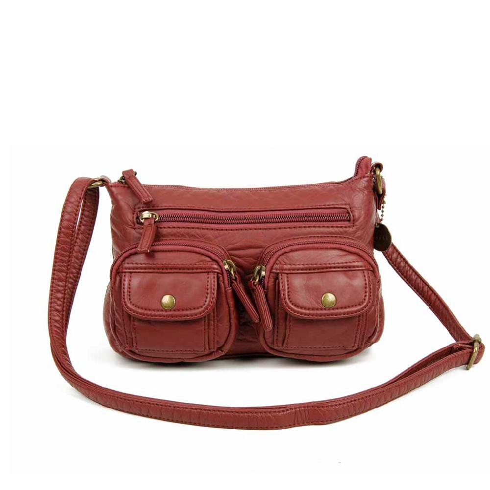 ampere creations The Bethany Crossbody - Burgundy